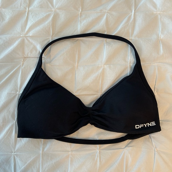 DFYNE Impact Women's Sports Bra Strappy Halter neck - Picture 3 of 6